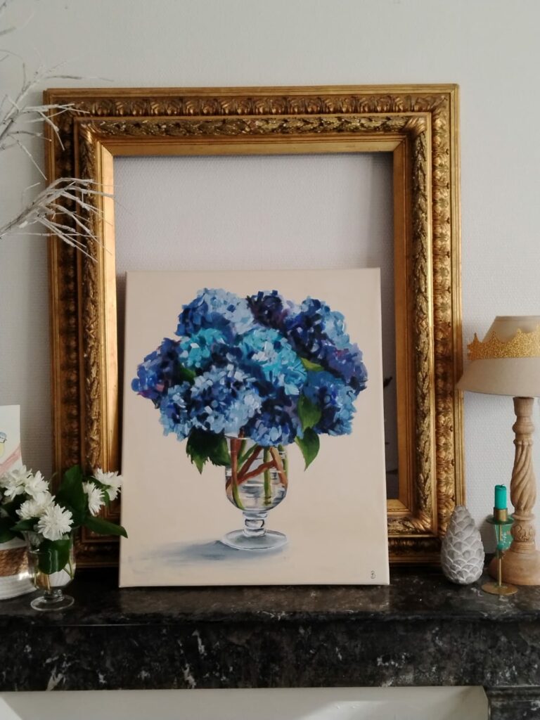 hortensias bleus